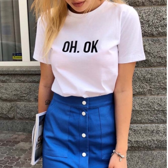 Essential White Crewneck T-Shirt with Print - Picture 2 of 4